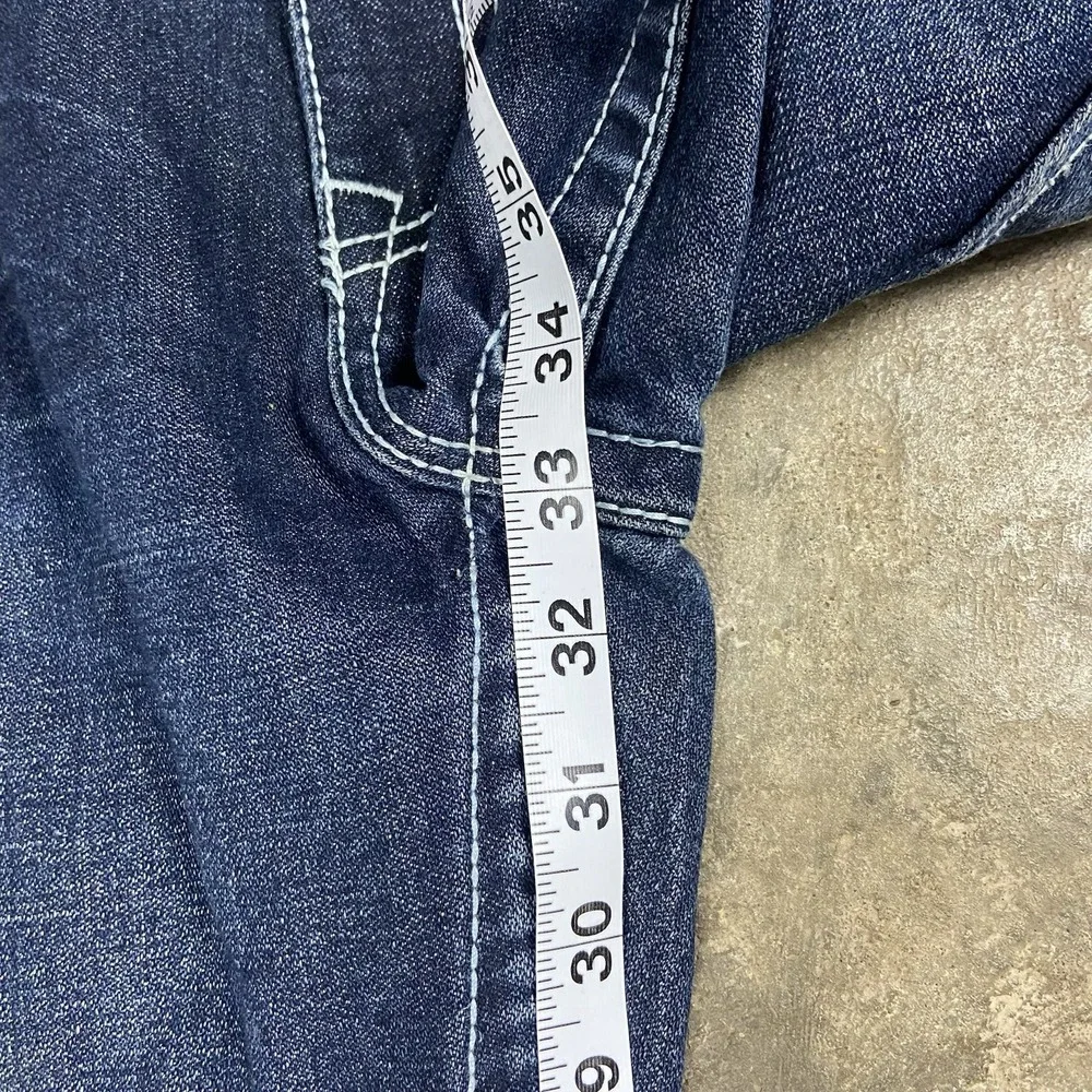 Vintage Y2K True Religion Limited Edition Jeans Size 40 Blue Denim Dark Wash
